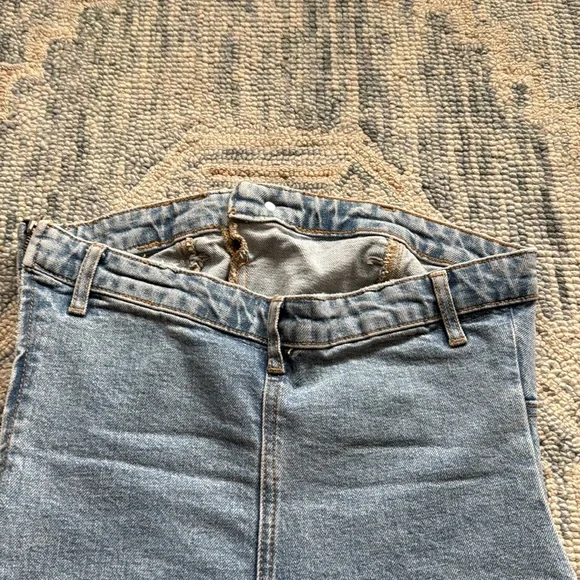 Zara Women’s Strapless Denim Dress Size Medium - Picture 7 of 11